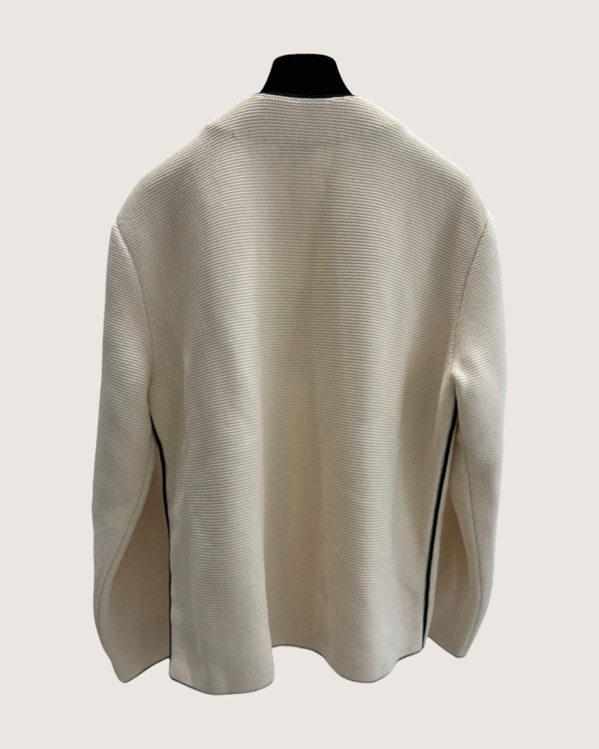 Chanel 26S Knit Cardigan Beige/Ecru, Black FR 36
