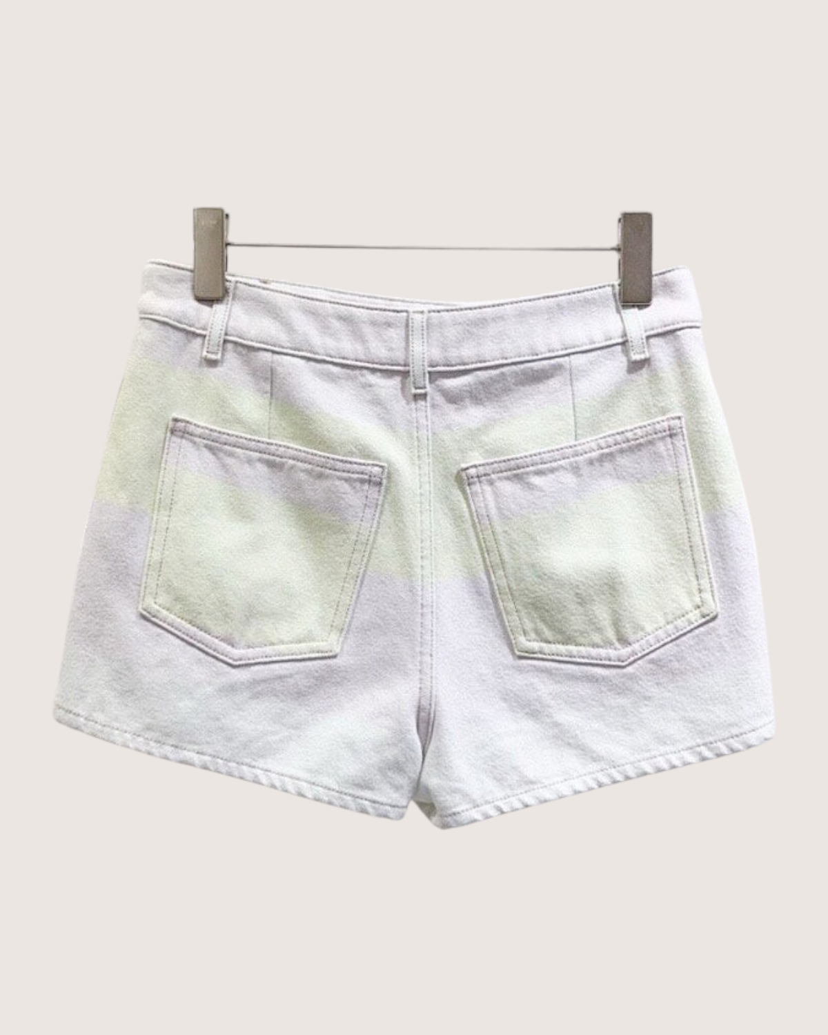Chanel 24M Coco Beach Gradient Denim Shorts Purple, Green FR 36