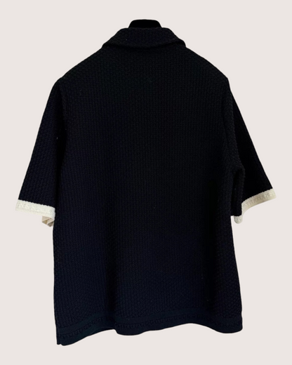 Chanel 24P Polo Short-Sleeve Cardigan