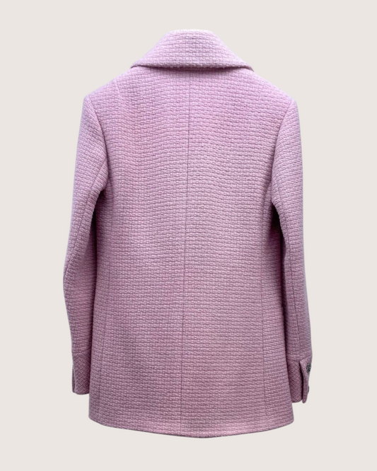 Chanel 22K Tweed Jacket Pink FR 34