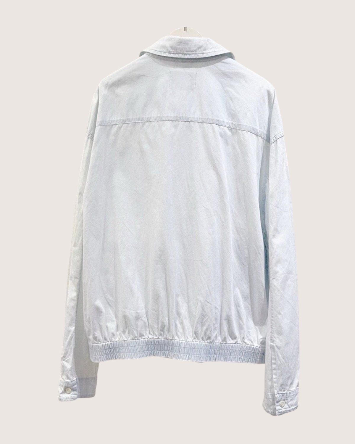 Miu Miu Logo-Patch Denim Blouson Jacket Blue IT 38