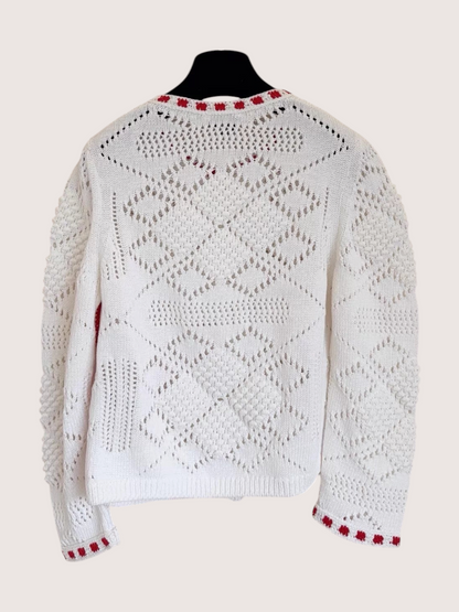 Chanel 24P Openwork Cardigan