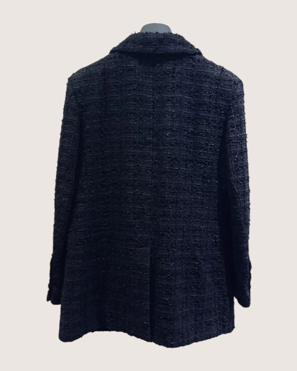 Chanel 22C Tweed Jacket Black, Navy FR 42