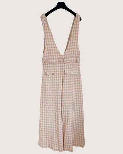 Chanel 23S Plaid Tweed Jumpsuit