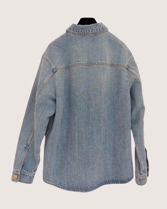 Chanel 26B Denim Shirt Blue FR 34