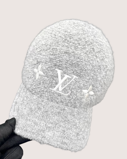 Louis Vuitton Woolgram Logo Cap Grey ["One Size"]