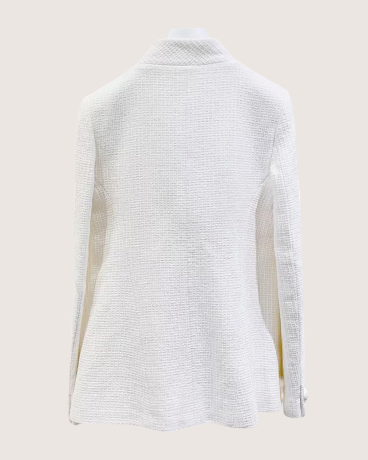 Chanel 15P Tweed Jacket White FR 36