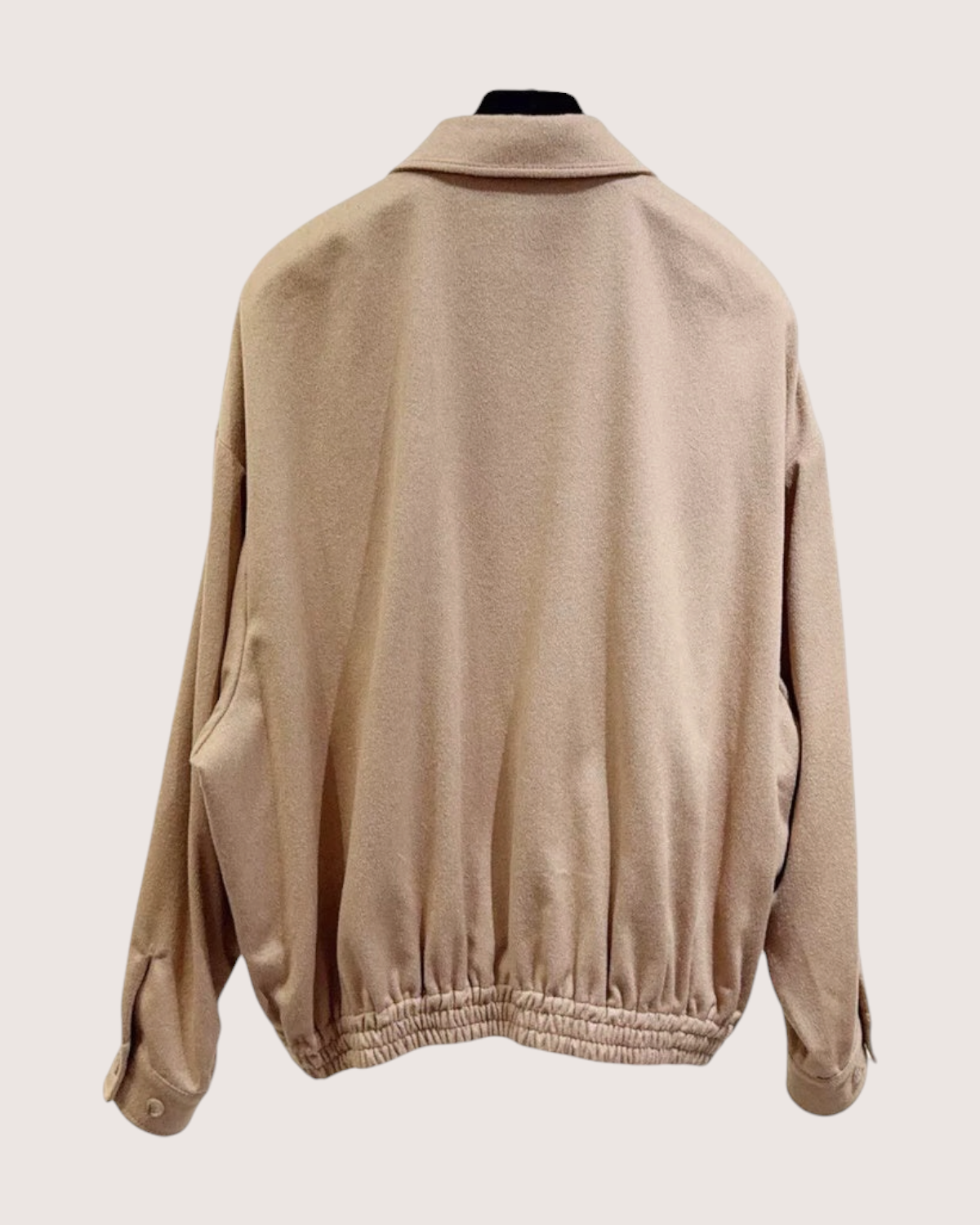 Miu Miu Wool Logo Zip-Up Jacket Beige/Ecru FR 38