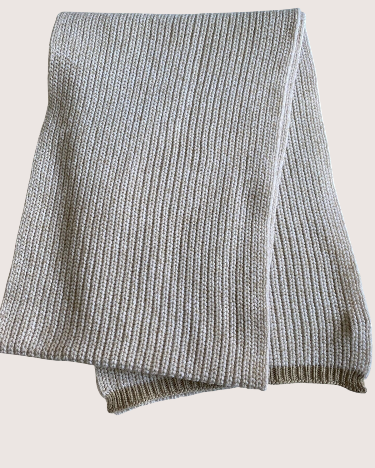 Chanel 24B CC Cashmere Logo Scarf Beige/Ecru One Size