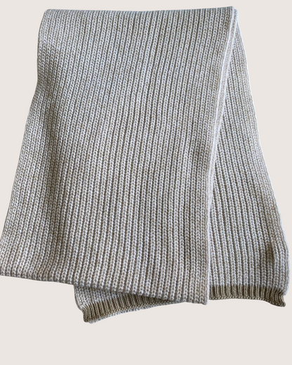 Chanel 24B CC Cashmere Logo Scarf Beige/Ecru One Size