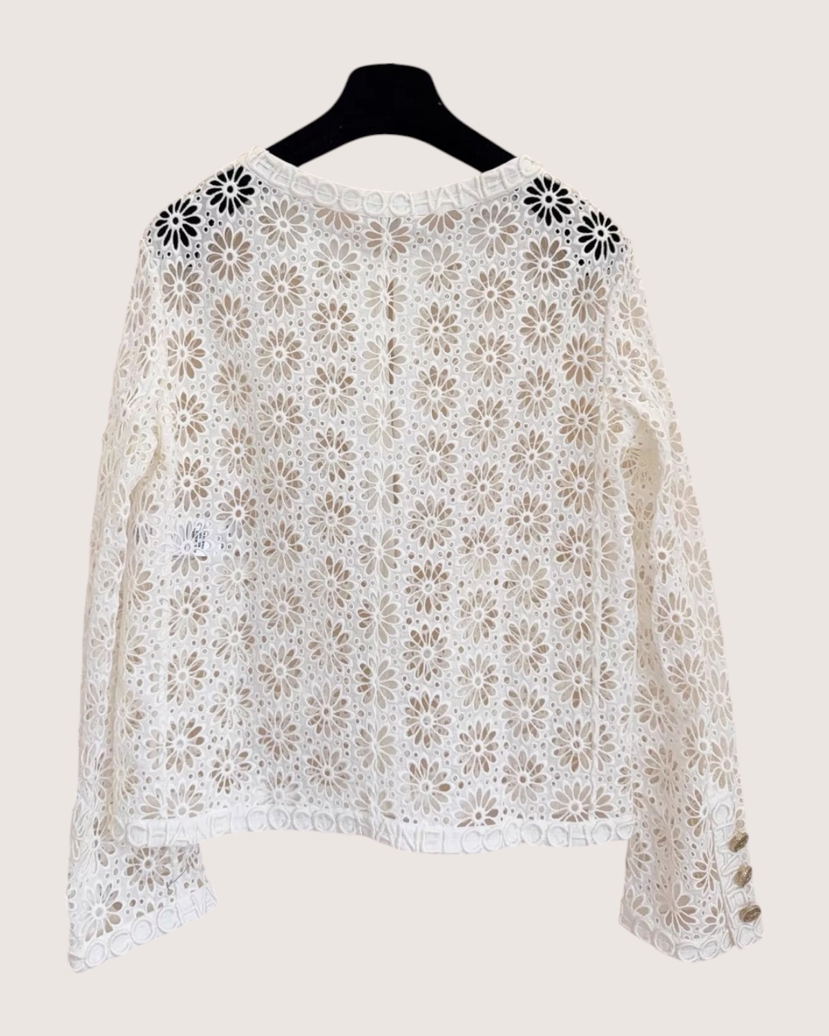 Chanel 21S Crochet Openwork Flowers Cardigan - view 2