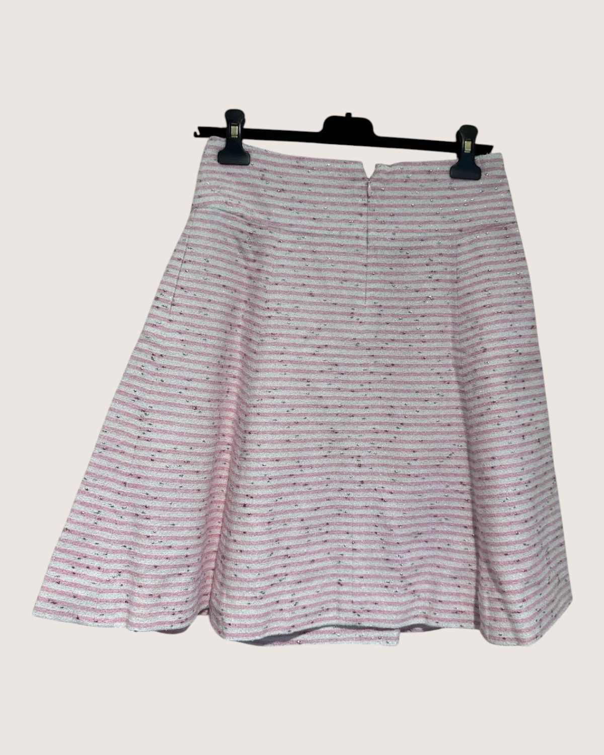 Chanel 24C Striped Tweed Skirt