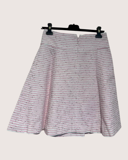 Chanel 24C Striped Tweed Skirt
