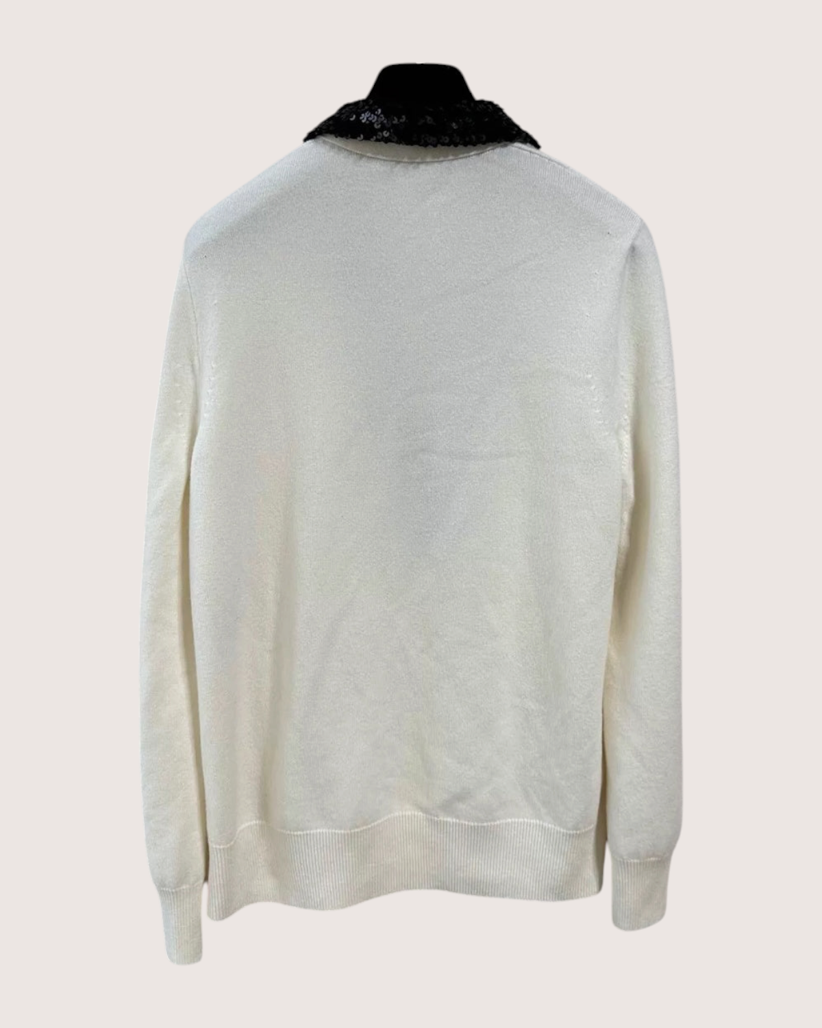 Chanel Sequin Cashmere Collared Sweater - view 2