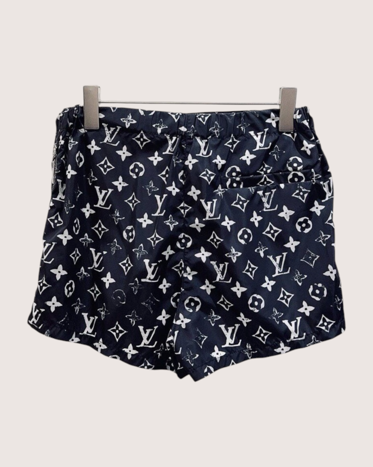 Louis Vuitton Monogram Shorts Black, White FR 34