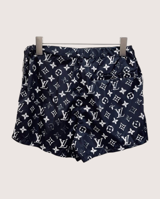 Louis Vuitton Monogram Shorts Black, White FR 34