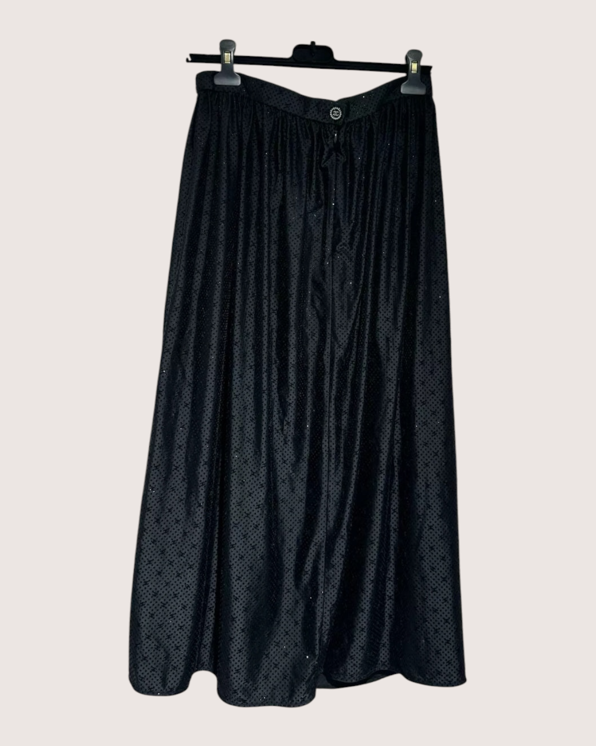 Chanel 24B Maxi Skirt Black FR 38