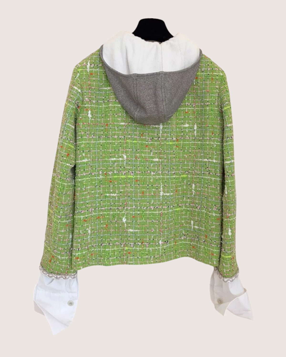 Chanel 25C Hooded Tweed Jacket - view 2