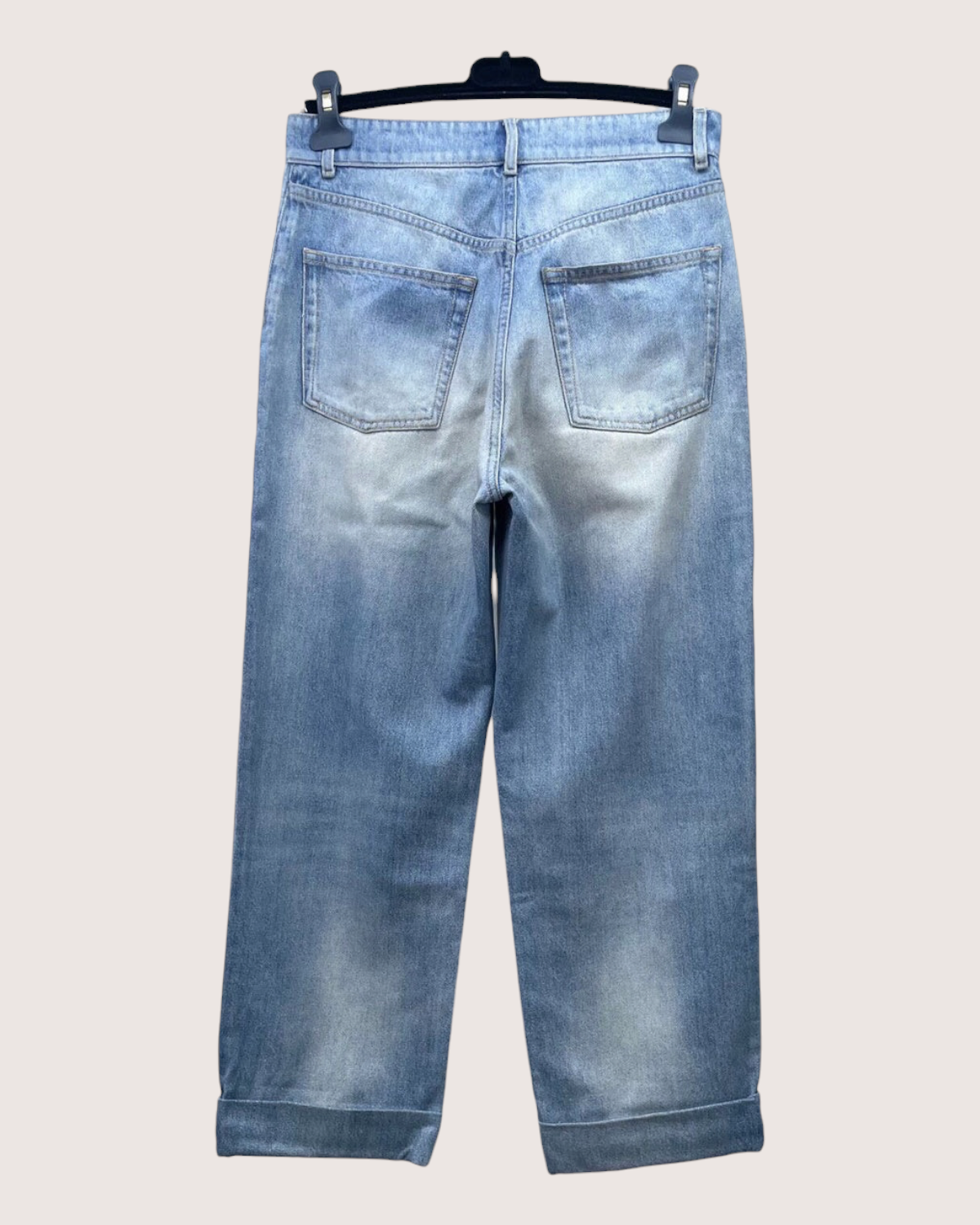 Chanel 24K Straight Denim Jeans Blue FR 36
