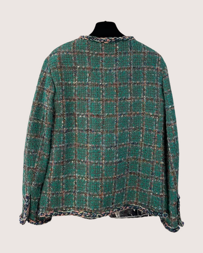 Chanel 23A Plaid Tweed Jacket