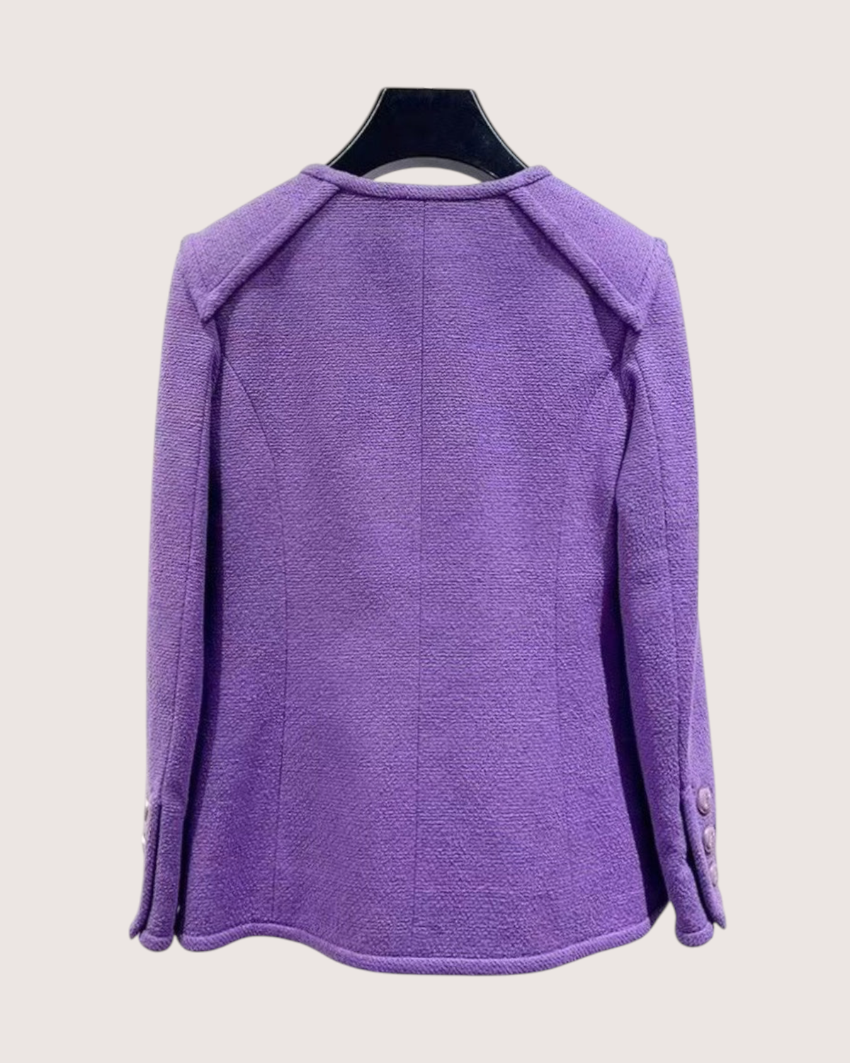 Chanel 20C Tweed Jacket Purple FR 34