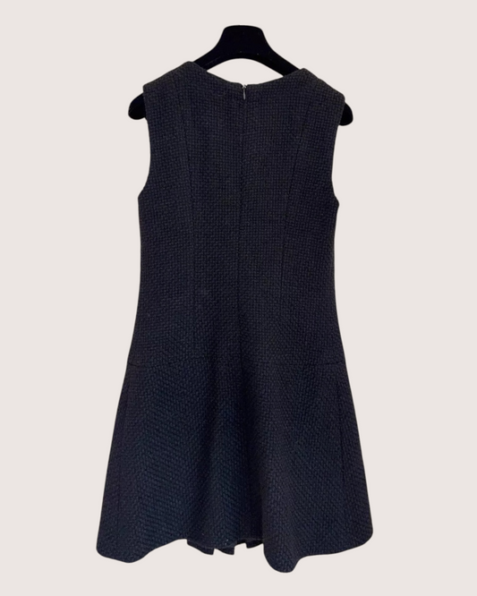 Chanel 25A Tweed Pleated Dress - view 2