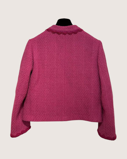 Chanel 24A Camellia Tweed Jacket