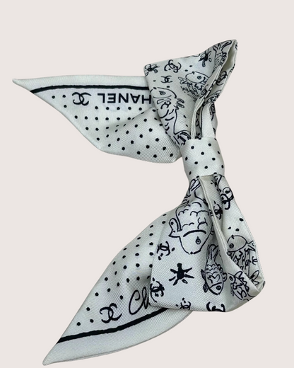 Chanel 25C Bow Silk Hair Accessory - view 2