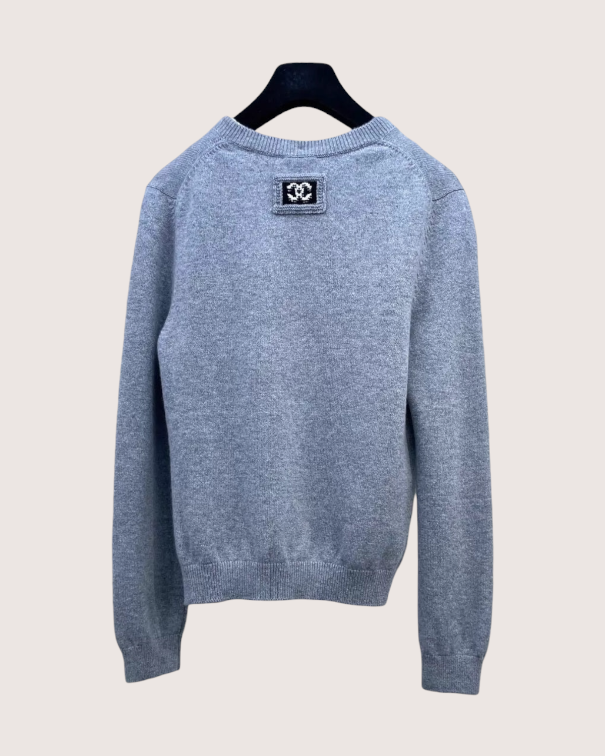 Chanel 26P Cashmere Sweater Grey FR 38