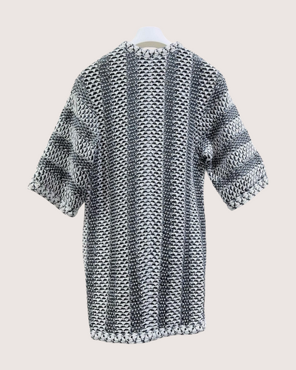 Chanel 15P Bouclé Tweed Jacket Black, White FR 34
