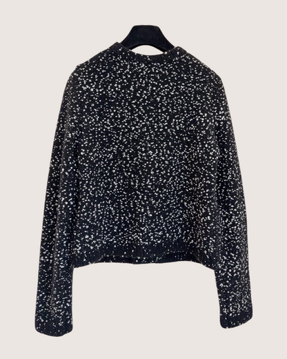 Chanel 23K Cashmere Cardigan Black, White FR 34
