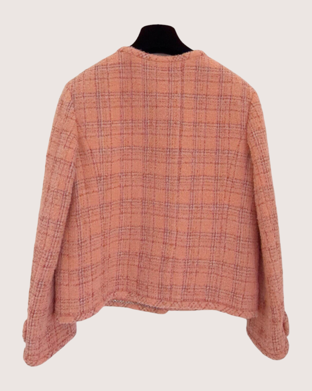 Chanel 24A Tweed Jacket Orange FR 36