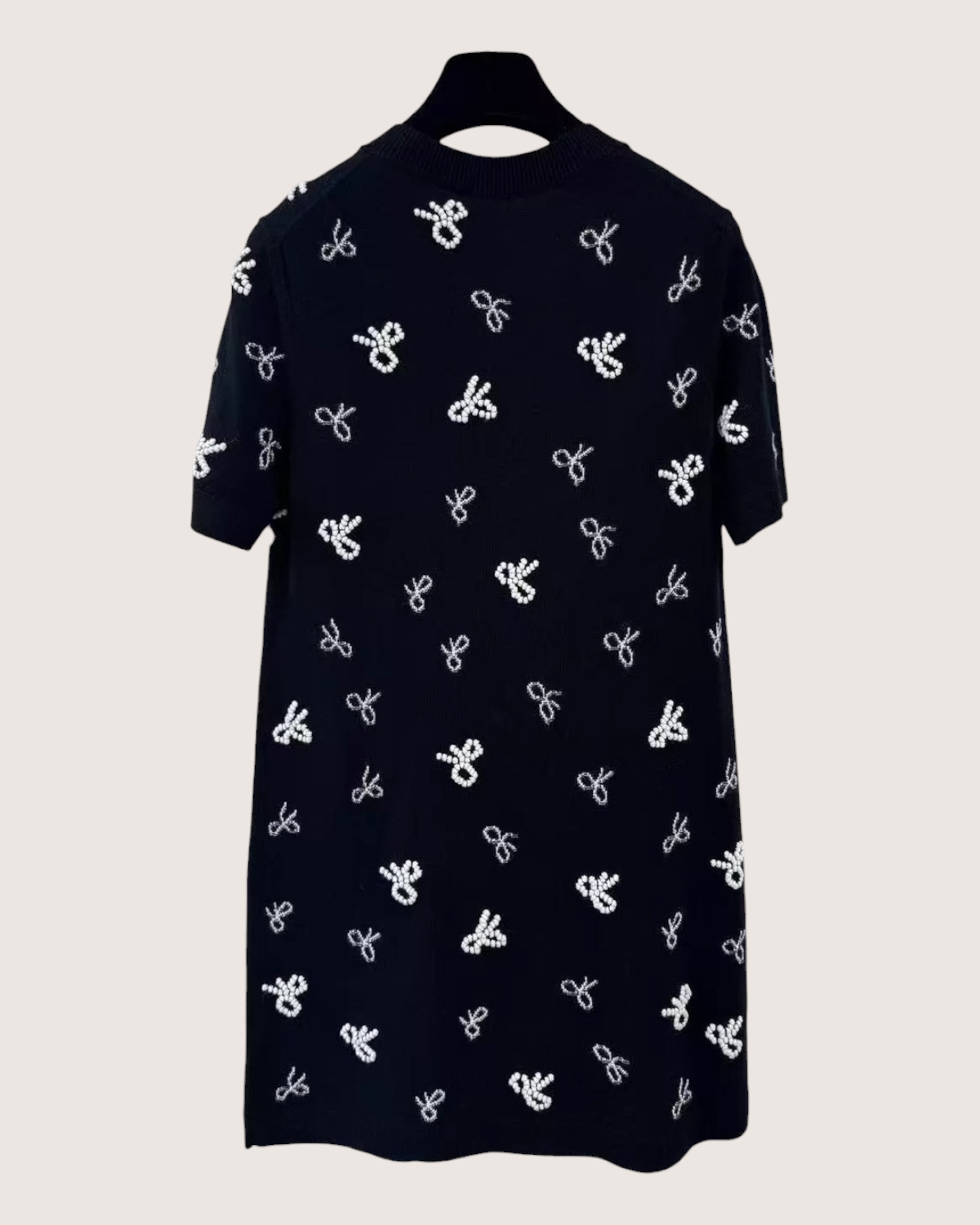 Chanel Bow Knit Short-Sleeve Dress - view 2