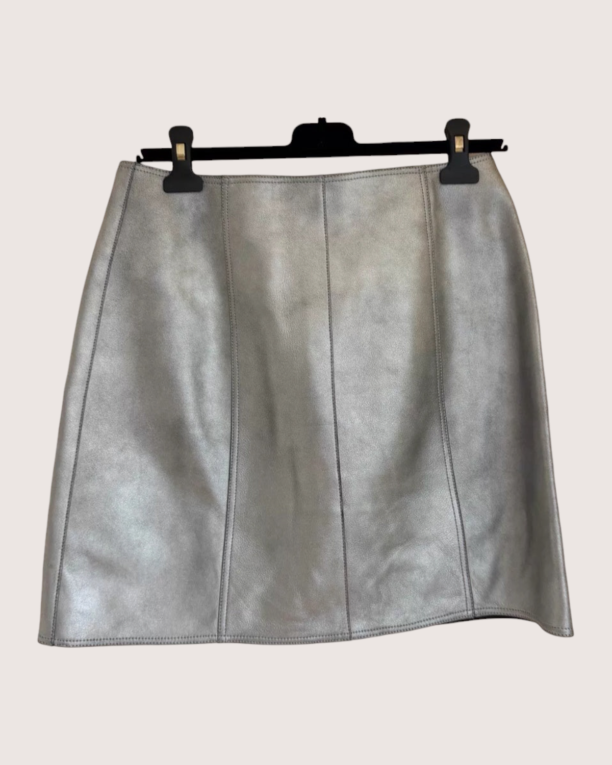 Chanel 24B Leather Mini Skirt