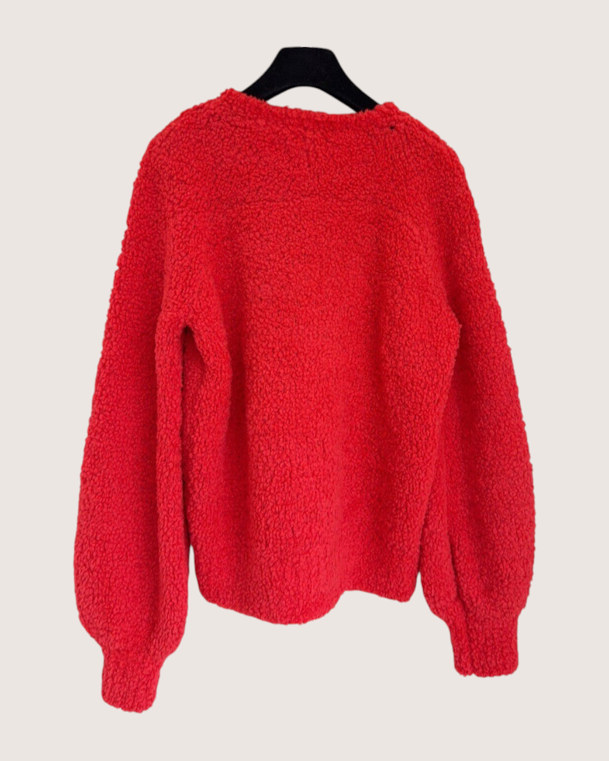 Chanel 19K Wool CC Logo Sweater Red, Black, White FR 38