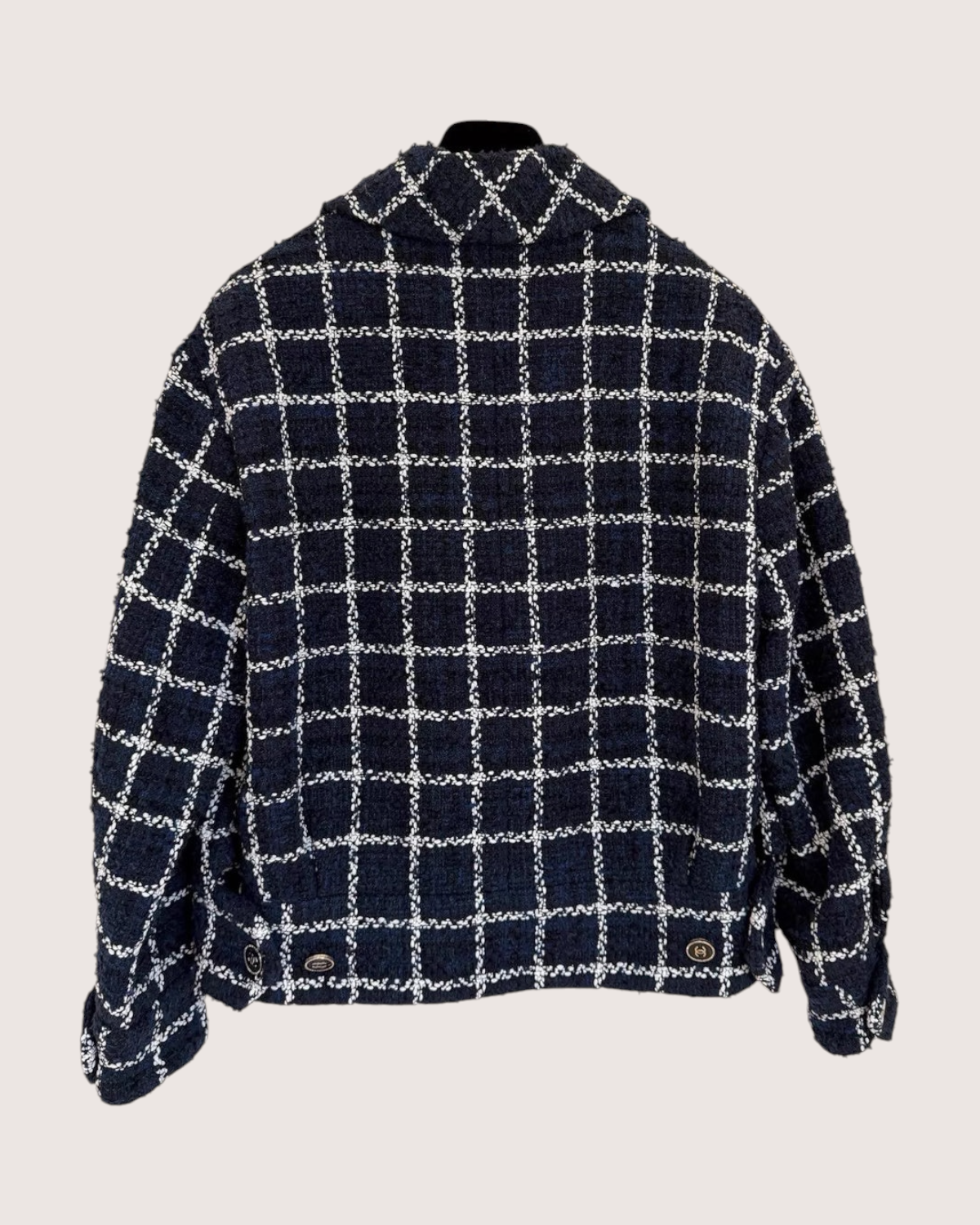 Chanel 24P Checkered Tweed Jacket