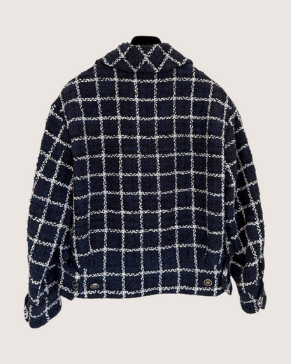 Chanel 24P Checkered Tweed Jacket