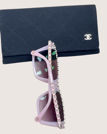 Chanel CC Chain Sunglasses - view 2