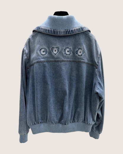 Chanel 25M Coco Beach Denim Jacket Blue FR 34