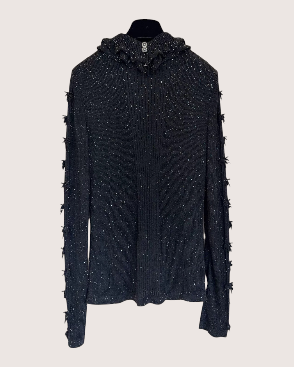 Chanel 25K Bow Sweater Black FR 40