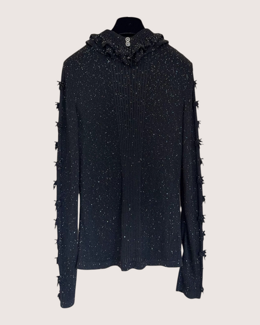 Chanel 25K Bow Sweater - Black, view 2
