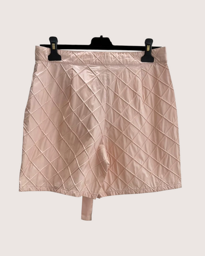 Chanel 25M Coco Beach Quilted Shorts Pink FR 36