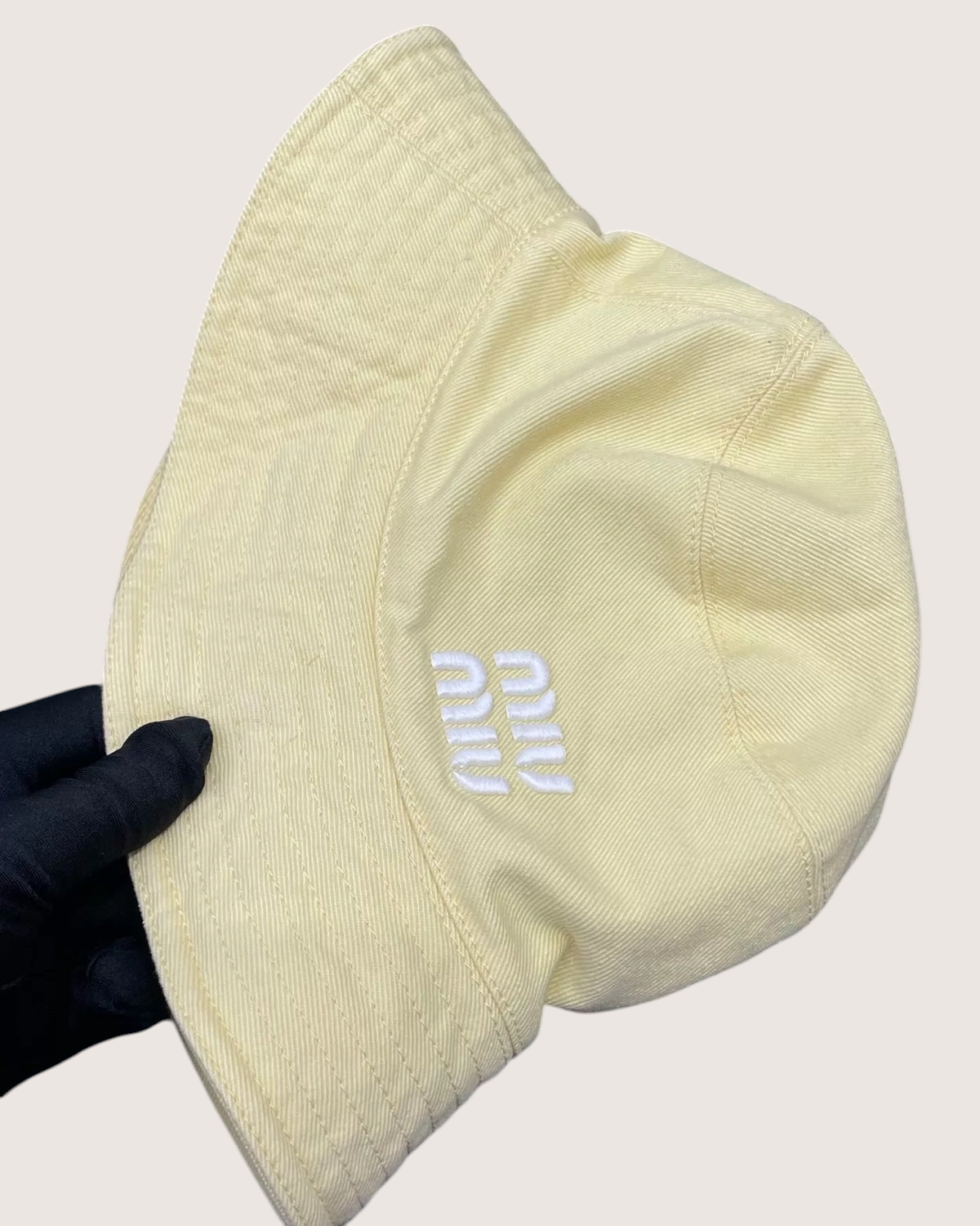 Miu Miu Bucket Hat Yellow IT 42