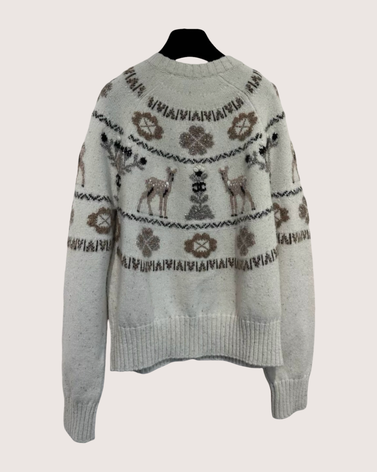 Chanel 25N Deer Cashmere Cardigan