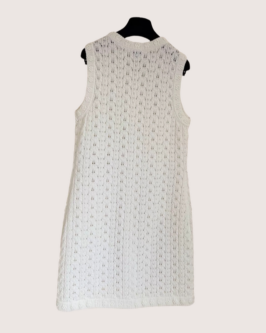 Chanel 24P Sleeveless Mini Dress - White, view 2