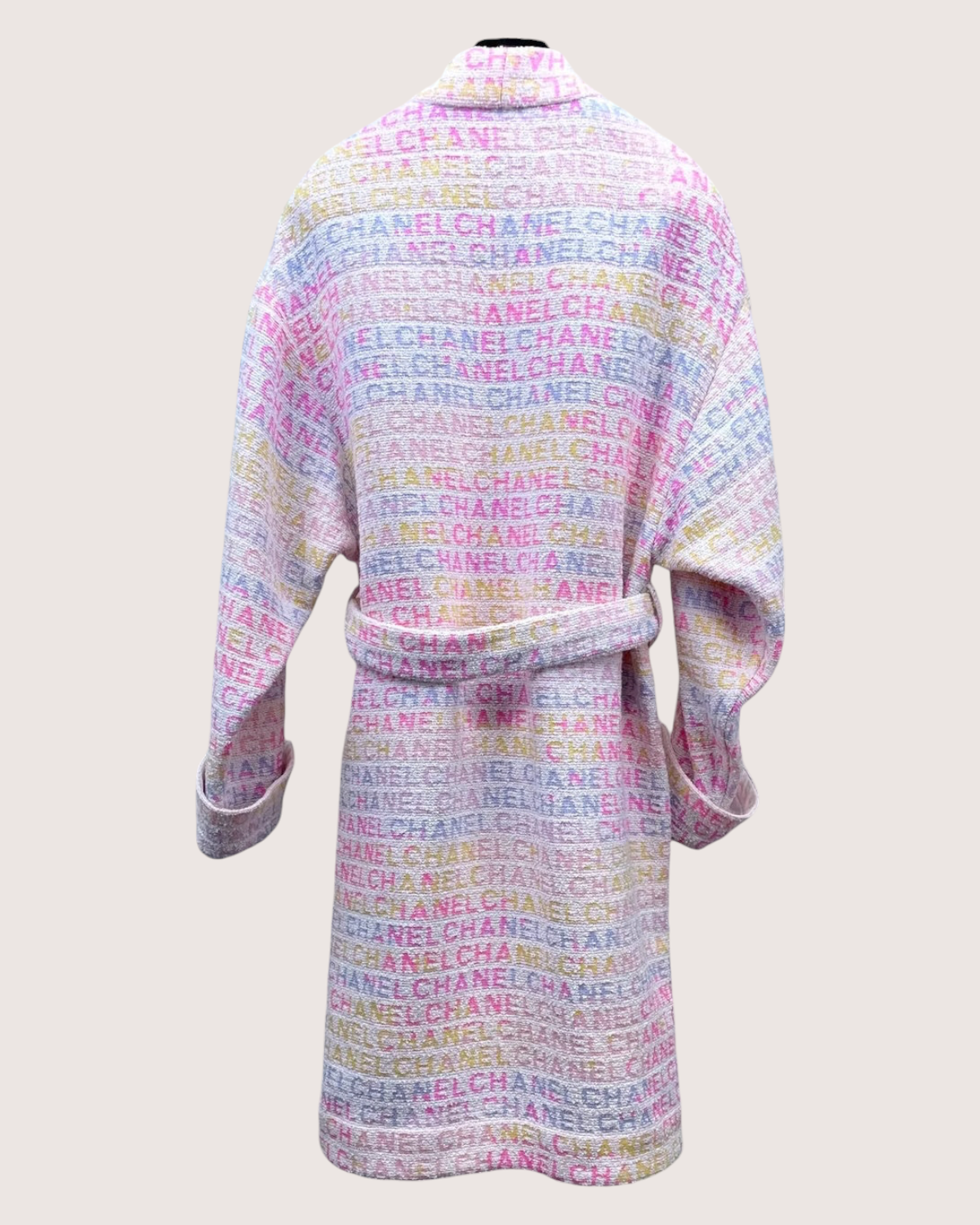 Chanel 24C Logo Belted Bathrobe Coat - view 2