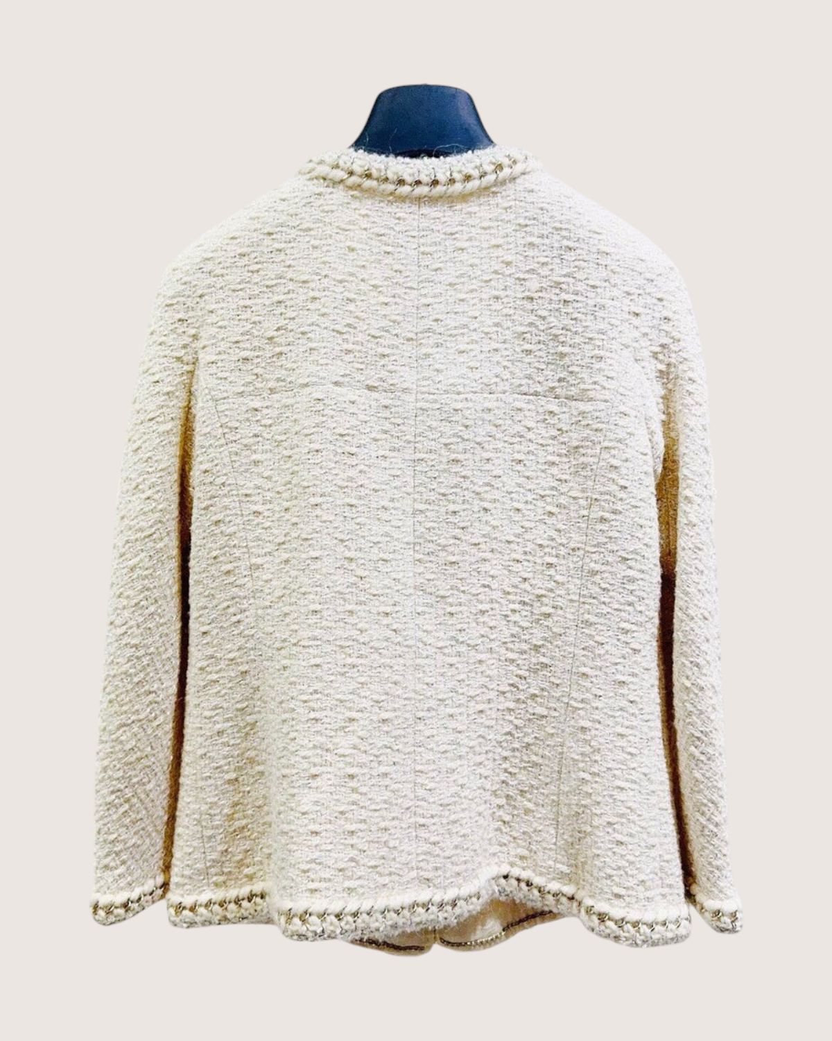 Chanel 11A Tweed Jacket Beige/Ecru FR 40