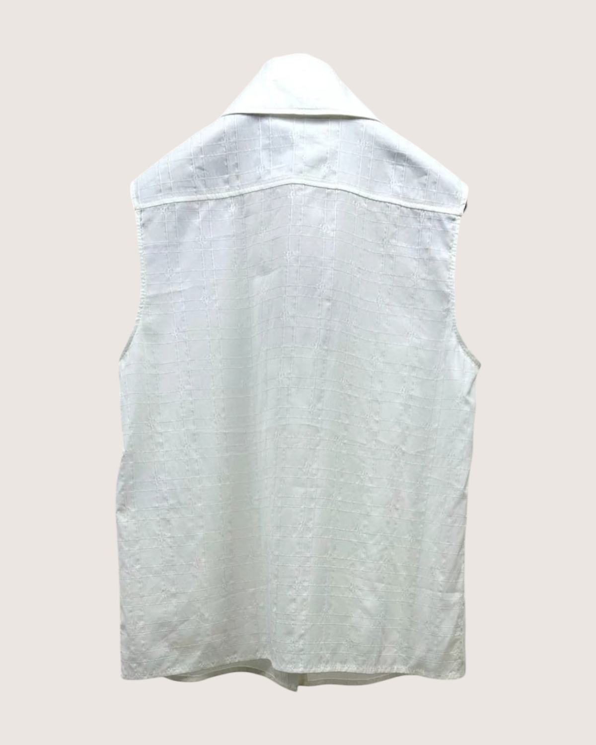 Chanel 25C CC Monogram Sleeveless Shirt FR 38
