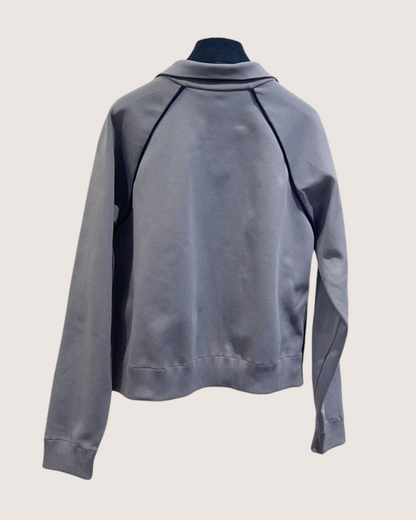 Miu Miu Zip-Up Track Jacket Grey FR 38