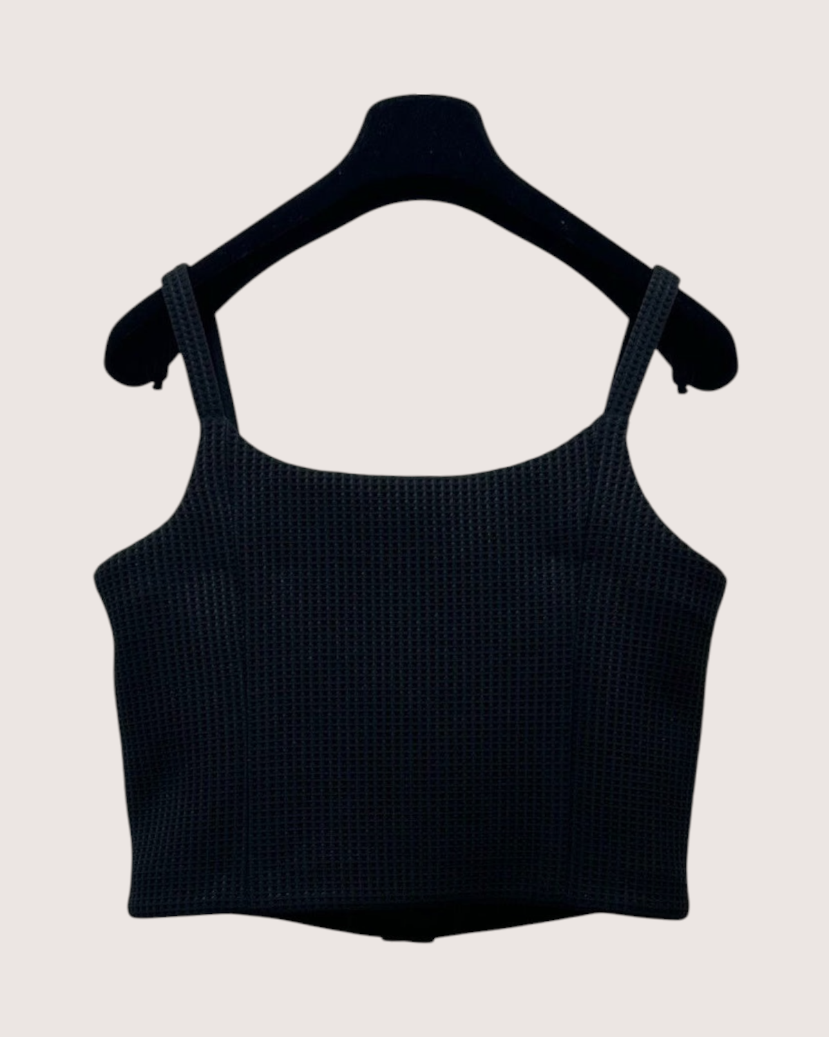 Chanel 25C Waffle Top Black FR 38